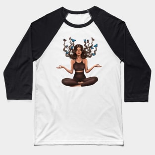 The girl is meditating Baseball T-Shirt